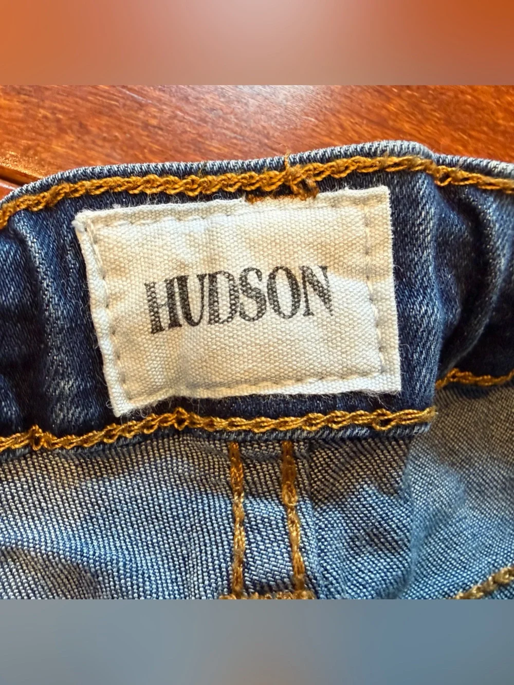 Hudson Jeans Women's Ripped Dark Blue Denim Cutoff Shorts